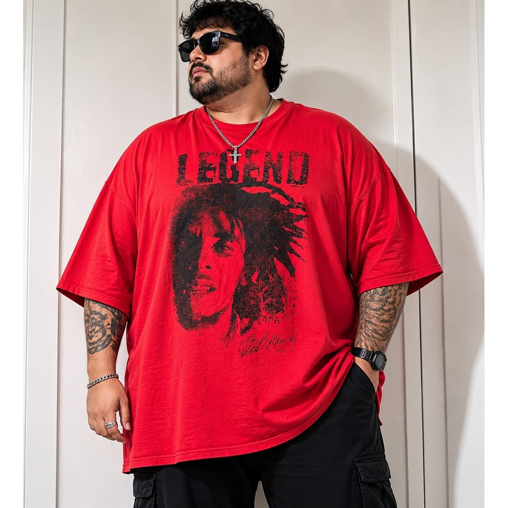 Bob Marley Legend Graphic TShirt Mens 3XL Red Jamaica Collection Reggae festival